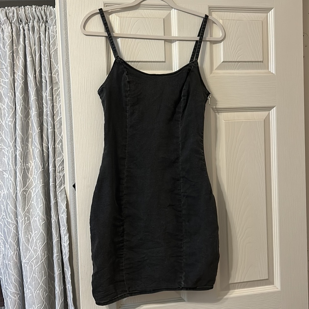 Elegant Gray Mini Dress